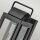 Vintage Außenwandlampe IP44 H: 41,3 cm Schwarz E27