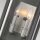 Applique extérieure aluminium verre E14 IP44 H : 43,1 cm Vintage