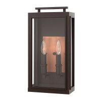 Applique ext&eacute;rieure alu verre H : 43,1 cm IP44 2x...