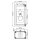 Lampe dextérieur Balcon Mur E27 IP44 H : 35,5 cm Vintage Design