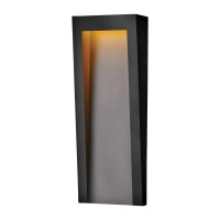 Außenlampe Wand LED IP44 H: 61 cm Schwarz eckig...