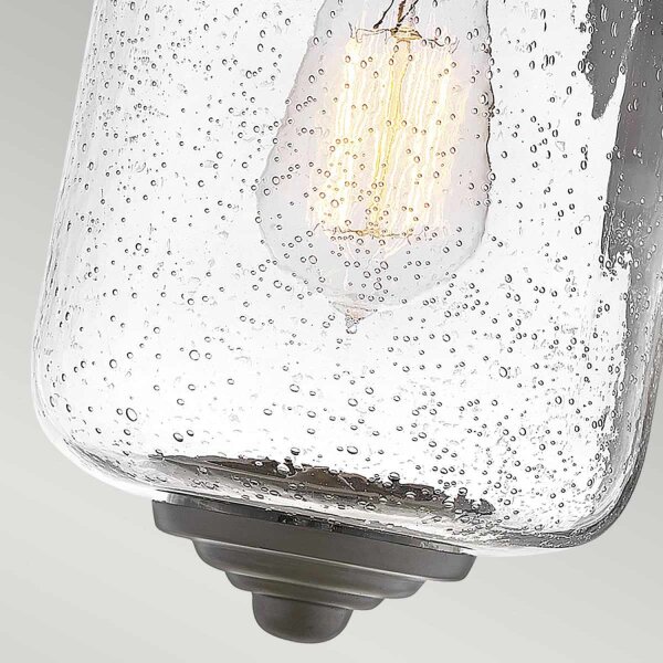 Lampe dextérieur murale E27 IP44 35,5 cm de haut Vintage en bronze