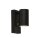 Applique murale extérieure Noir IP44 Métal H:15 cm accentué