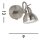 Wandspot Metall verstellbar GU10 bis 50 W in Silber