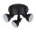 Spot de plafond noir métal flexible GU10 30 cm 3-flmg