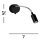 Flexibler LED Wandstrahler mit Schalter Metall warmweiß