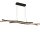 LED Pendelleuchte dimmbar Schwarz Metall 108 cm Wellen