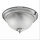 Deckenlampe Glas Metall E14 IP44 30 cm rund in Chrom