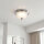 Deckenlampe Glas Metall E14 IP44 30 cm rund in Chrom
