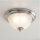 Deckenlampe Glas Metall E14 IP44 30 cm rund in Chrom