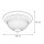 Deckenlampe Glas Metall E14 IP44 30 cm rund in Chrom