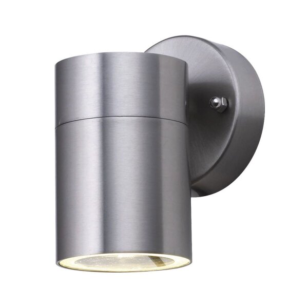 Wandleuchte Außen Downlight Stahl IP44 GU10 H:12 cm