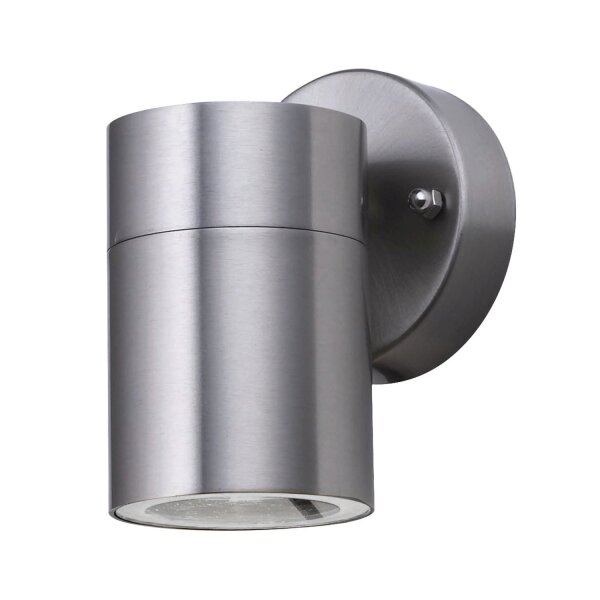 Wandleuchte Außen Downlight Stahl IP44 GU10 H:12 cm