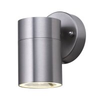 Wandleuchte Außen Downlight Stahl IP44 GU10 H:12 cm