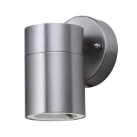 Wandleuchte Außen Downlight Stahl IP44 GU10 H:12 cm
