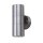 Up Down Applique extérieure acier IP44 GU10 H:16 cm 2-flmg