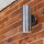 Up Down Applique extérieure acier IP44 GU10 H:16 cm 2-flmg