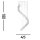 Suspension LED verre métal L:45 cm 3 W 20 flammes