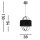 Blendarme LED Lampe à suspendre tissu métal blanc chaud Ø38 cm