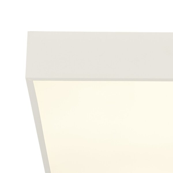 LED Deckenlampe Aluminium 16 W 3000 K IP44 B:30 cm Weiß