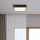 LED Deckenleuchte Aluminium IP44 B:30 cm Schwarz Weiß