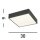 LED Deckenleuchte Aluminium IP44 B:30 cm Schwarz Weiß