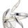 LED Wandlampe mit Zugschalter Metall Glas H:38 cm Chrom