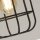 Deckenlampe E27 Holz Metall Draht B:15 cm Industrial