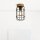 Deckenlampe E27 Holz Metall Draht B:15 cm Industrial