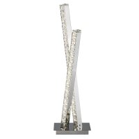 LED Tischleuchte in Chrom Metall Glas 56 cm 13 W 360 lm