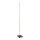 LED Stehleuchte Metall dimmbar 18 W 150 cm in Silber