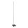 LED Stehleuchte Metall dimmbar 18 W 150 cm in Silber