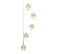 LED Pendelleuchte Metall 5-flammig 21 W L:30 cm Chrom