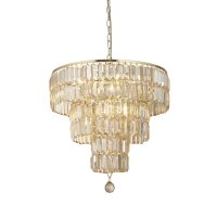 Elégante lampe suspendue verre métal...