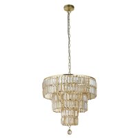 Elégante lampe suspendue verre métal...