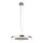 Suspension LED stylée métal verre Ø50 cm en chrome