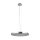 Suspension LED stylée métal verre Ø50 cm en chrome