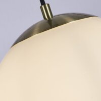 Lampe à suspendre en verre et métal en...