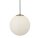 Lampe à suspendre en verre et métal en laiton blanc Ø30 cm