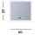 LED Wandspiegel mit Licht dimmbar IP44 38 W B:60 cm