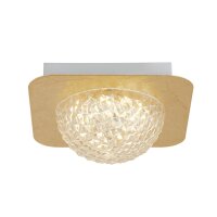 Spot LED encastré en métal doré L:18...