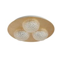 Spot LED encastré or métal Ø35 cm 6...