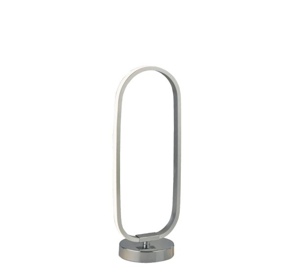Lampe de table LED en chrome 33 cm 3000 K lumière blanche chaude