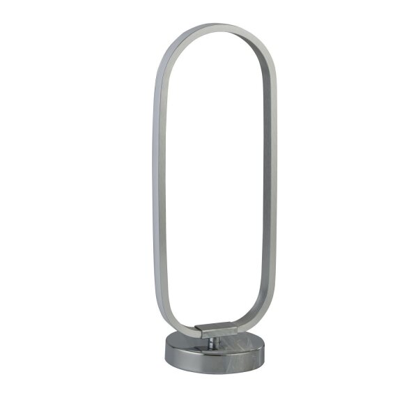 Lampe de table LED en chrome 33 cm 3000 K lumière blanche chaude