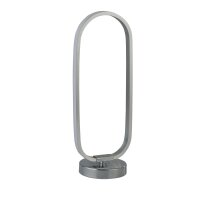 LED Tischlampe in Chrom 33 cm 3000 K warmweißes Licht