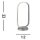 Lampe de table LED en chrome 33 cm 3000 K lumière blanche chaude