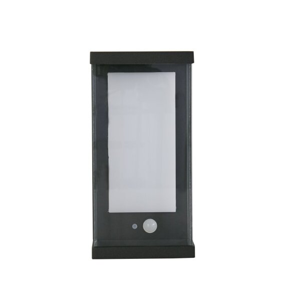 Lampe solaire à LED pour lextérieur avec détecteur de mouvement en aluminium IP54