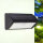 Applique murale LED solaire noire 5 W IP44 Détecteur de mouvement