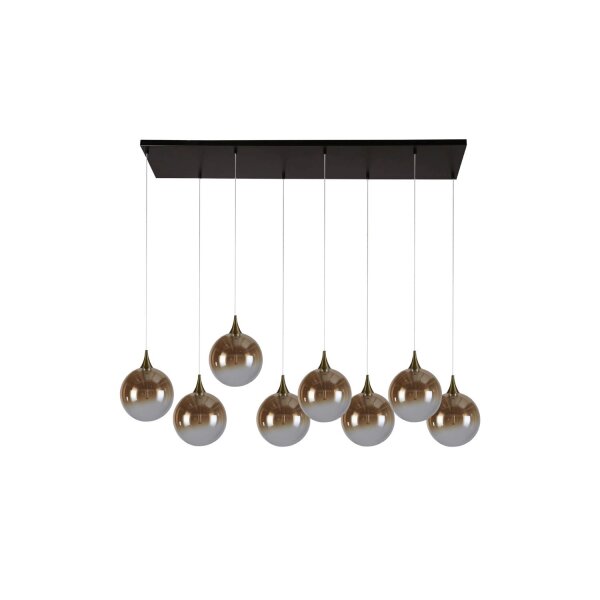 LED Pendelleuchte Glaskugeln 107 cm 3000 K 8-flammig