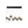 LED Pendelleuchte Glaskugeln 107 cm 3000 K 8-flammig